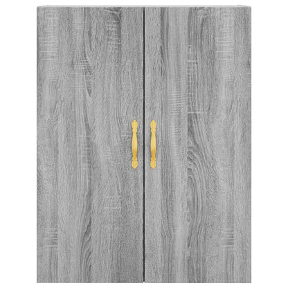 Highboard Grey Sonoma 69.5x34x180 cm Engineered Wood
