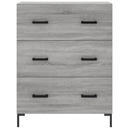 Highboard Grey Sonoma 69.5x34x180 cm Engineered Wood