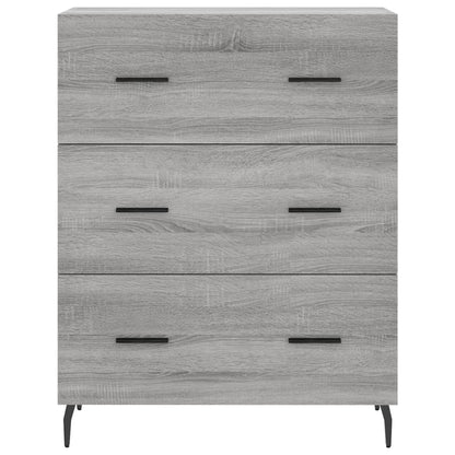 Highboard Grey Sonoma 69,5x34x180 cm Engineered Wood