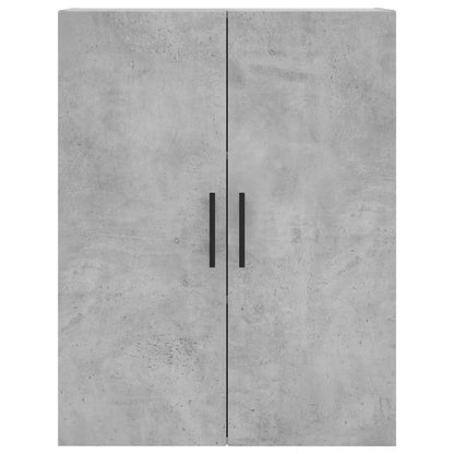Highboard Concrete Grey 69.5x34x180 cm Engineered Wood