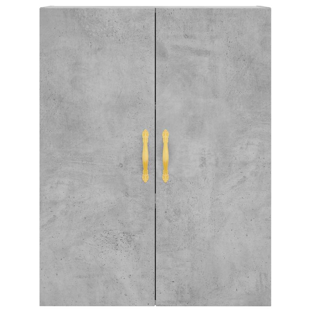 Highboard Concrete Grey 69.5x34x180 cm Engineered Wood