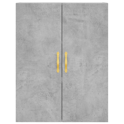 Highboard Concrete Grey 69.5x34x180 cm Engineered Wood