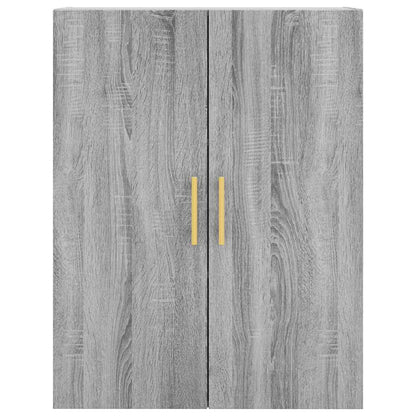 Highboard Grey Sonoma 69.5x34x180 cm Engineered Wood