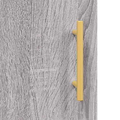 Highboard Grey Sonoma 69,5x34x180 cm Engineered Wood