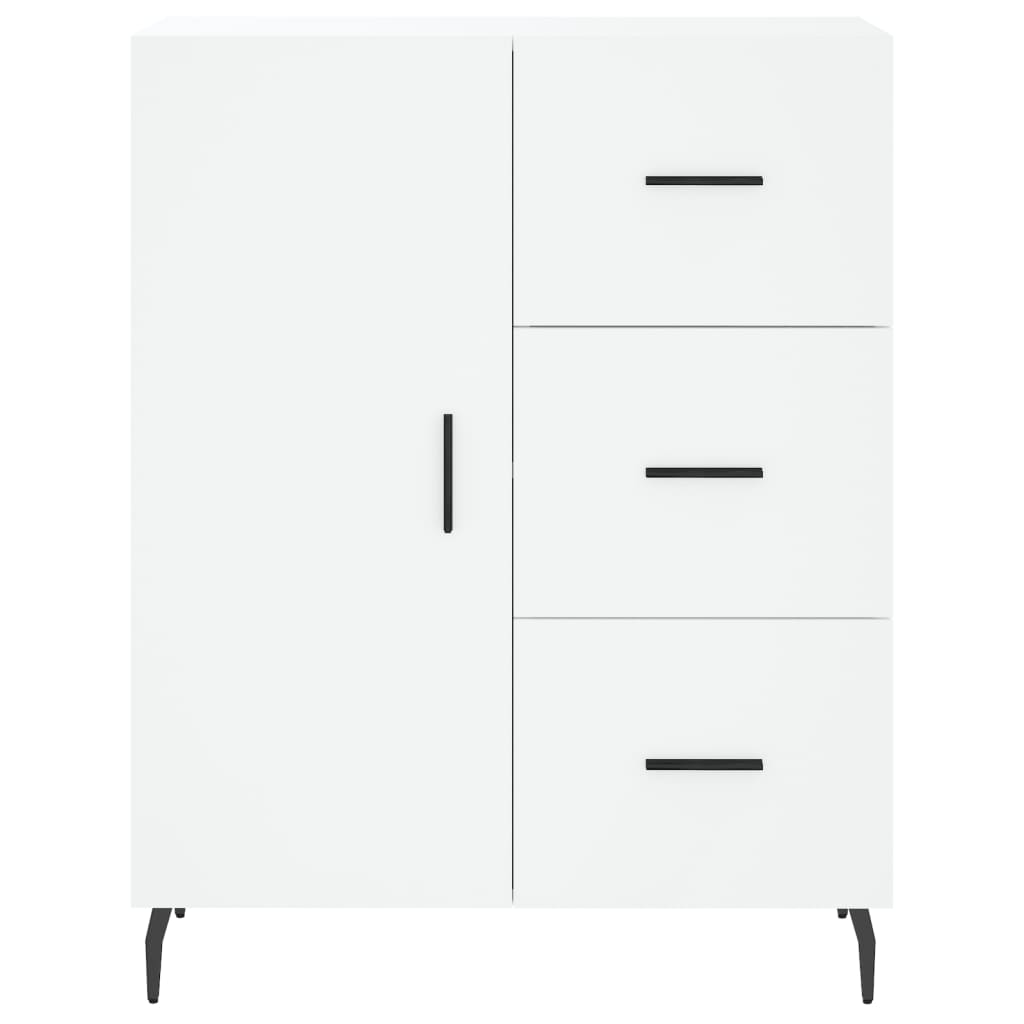 Highboard White 69,5x34x180 cm Engineered Wood