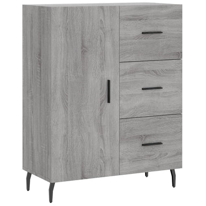 Highboard Grey Sonoma 69,5x34x180 cm Engineered Wood