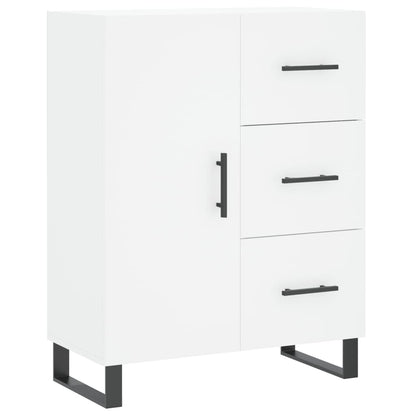 Highboard White 69,5x34x180 cm Engineered Wood