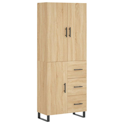 Highboard Sonoma Oak 69,5x34x180 cm Engineered Wood