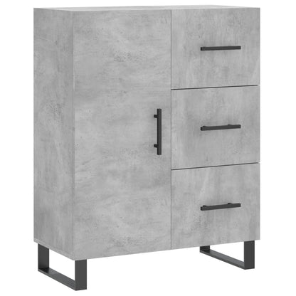 Highboard Concrete Grey 69,5x34x180 cm Engineered Wood