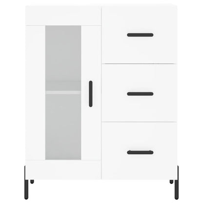 Highboard White 69,5x34x180 cm Engineered Wood