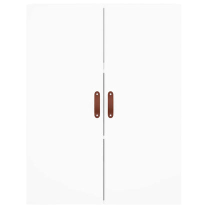 Highboard White 69.5x34x180 cm Engineered Wood