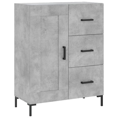 Highboard Concrete Grey 69.5x34x180 cm Engineered Wood