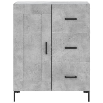 Highboard Concrete Grey 69.5x34x180 cm Engineered Wood