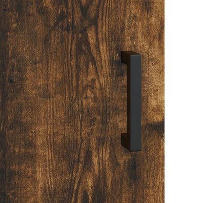 Highboard Smoked Oak 69.5x34x180 cm Engineered Wood