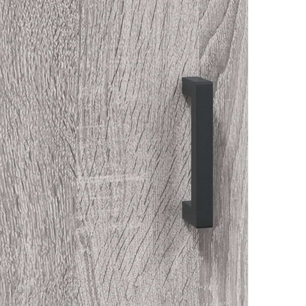 Highboard Grey Sonoma 69,5x34x180 cm Engineered Wood