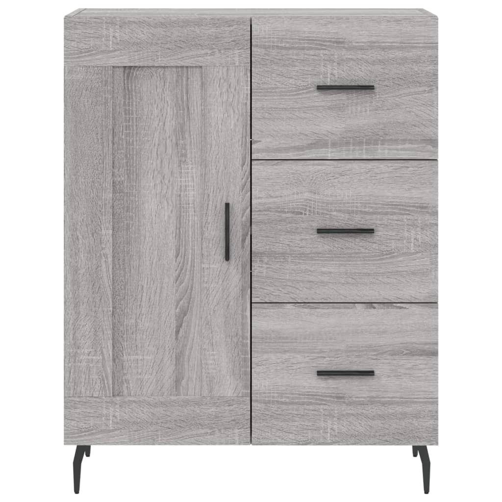 Highboard Grey Sonoma 69.5x34x180 cm Engineered Wood