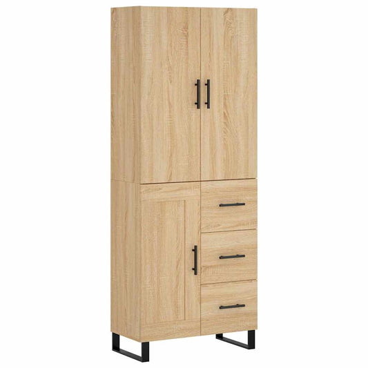 Highboard Sonoma Oak 69,5x34x180 cm Engineered Wood