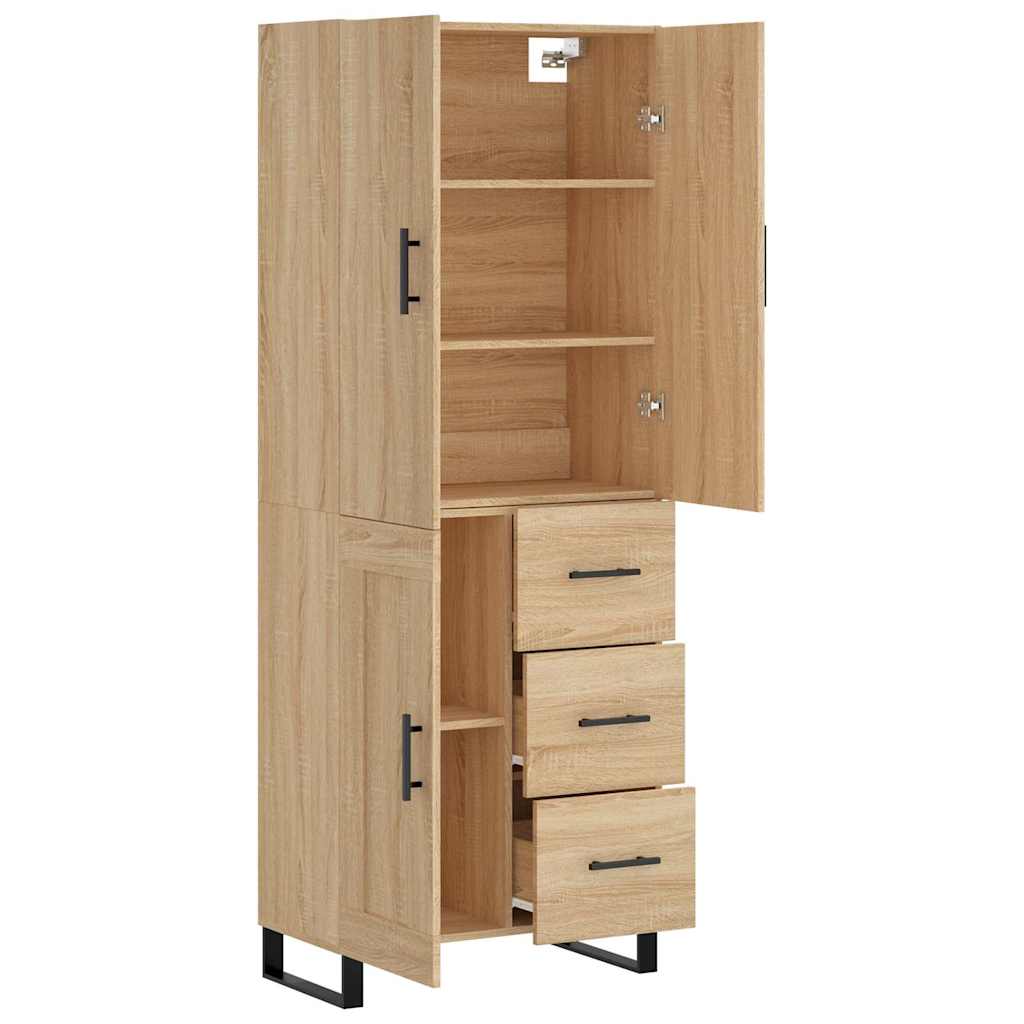 Highboard Sonoma Oak 69,5x34x180 cm Engineered Wood