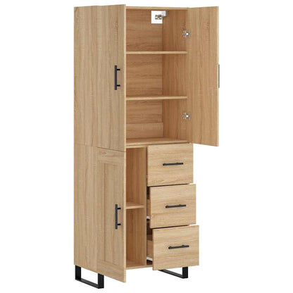 Highboard Sonoma Oak 69,5x34x180 cm Engineered Wood