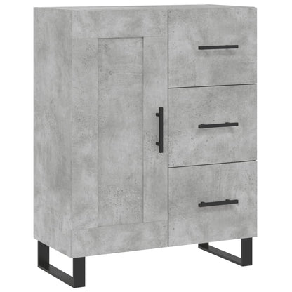 Highboard Concrete Grey 69,5x34x180 cm Engineered Wood
