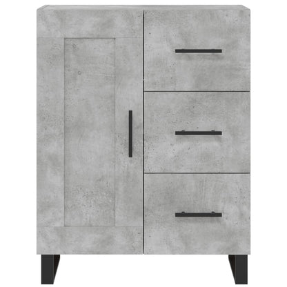 Highboard Concrete Grey 69.5x34x180 cm Engineered Wood