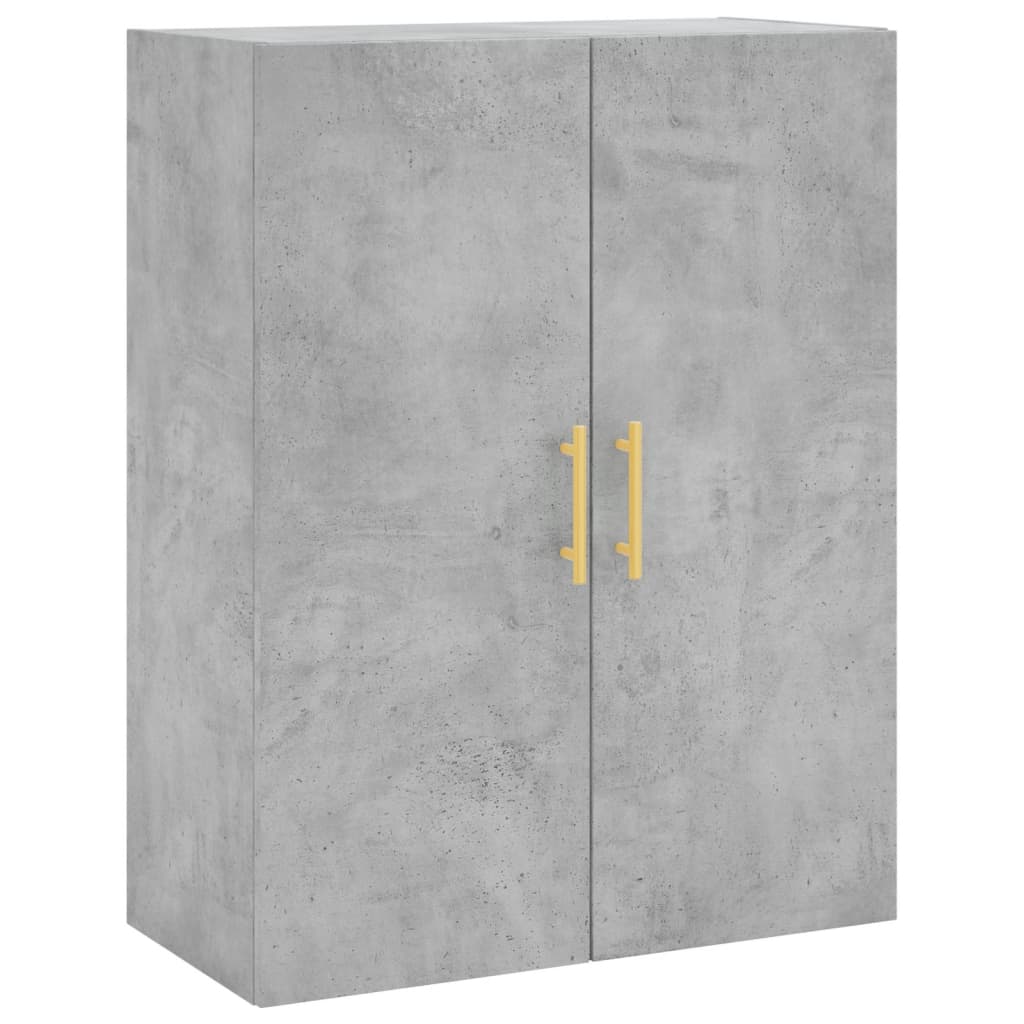 Highboard Concrete Grey 69,5x34x180 cm Engineered Wood
