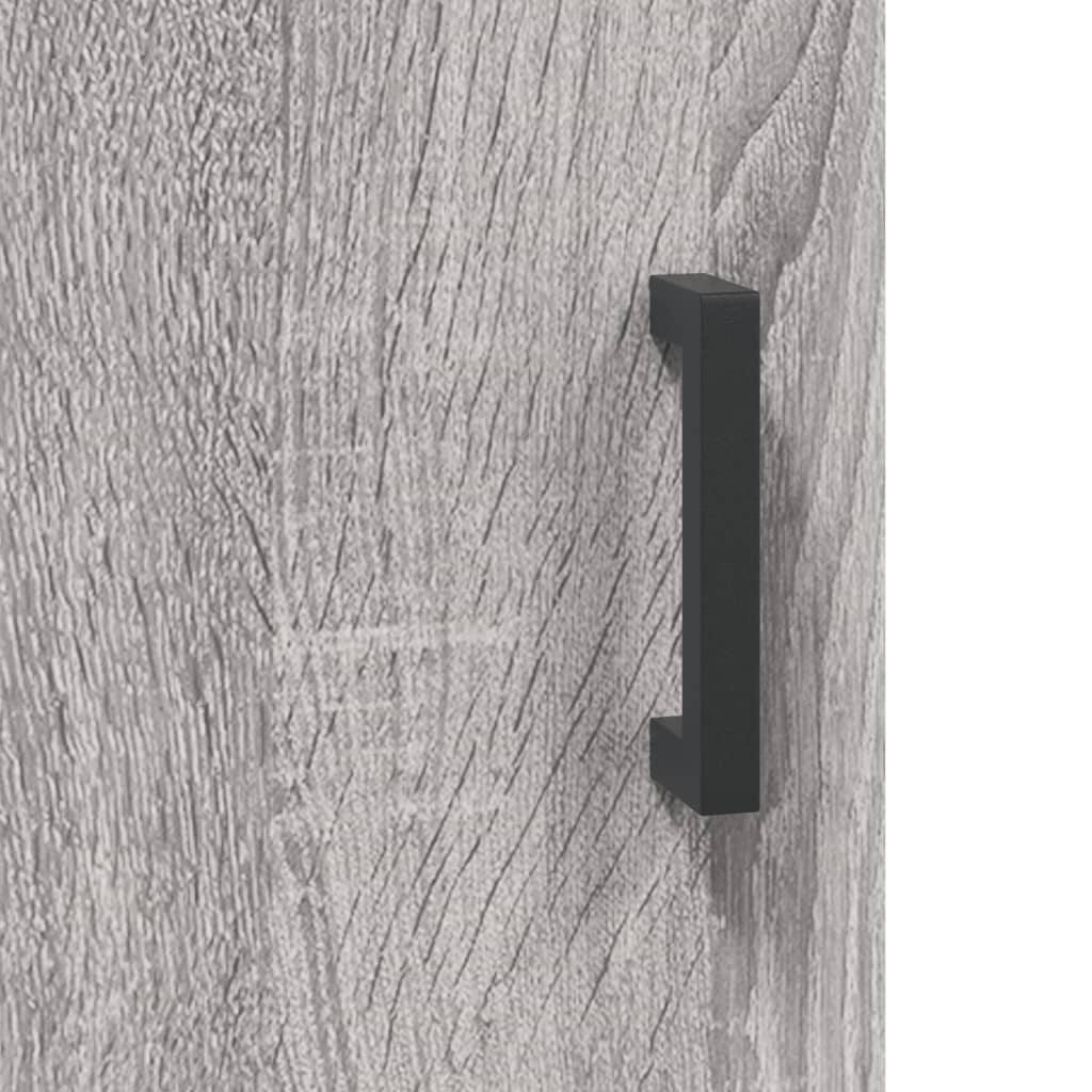 Highboard Grey Sonoma 69,5x34x180 cm Engineered Wood
