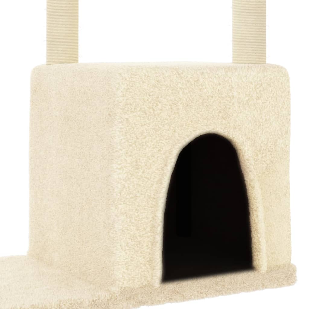 Cat Tree with Sisal Scratching Posts Cream 97.5 cm