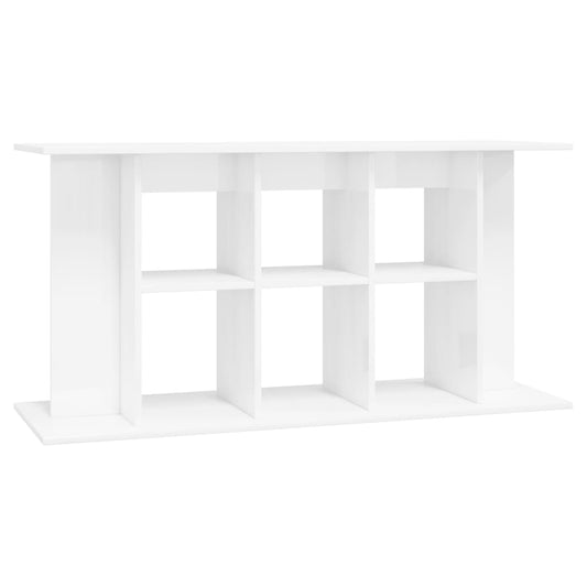 Aquarium Stand High Gloss White 120x40x60 cm Engineered Wood