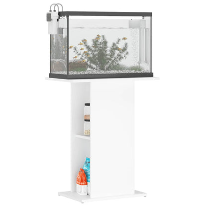Aquarium Stand White 60,5x36x72,5 cm Engineered Wood