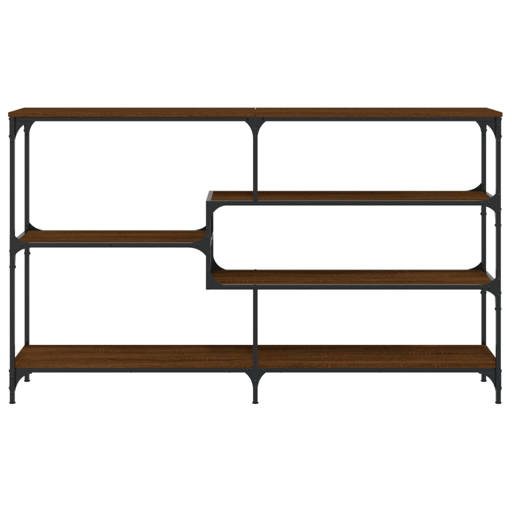 Console Table Brown Oak 160x32x95 cm Engineered Wood