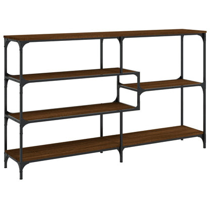 Console Table Brown Oak 160x32x95 cm Engineered Wood
