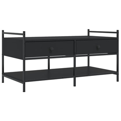 Coffee Table Black 99x50x50 cm Engineered Wood