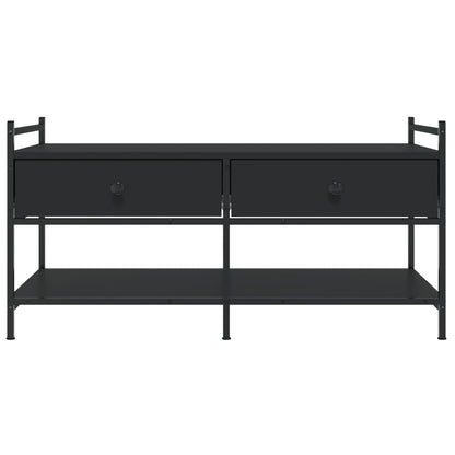 Coffee Table Black 99x50x50 cm Engineered Wood