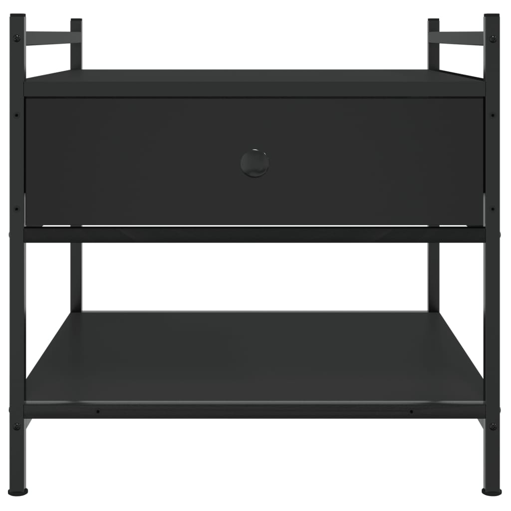 Coffee Table Black 50x50x50 cm Engineered Wood