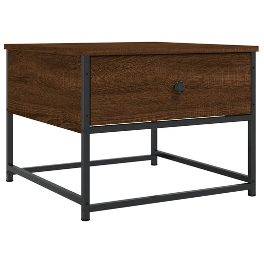 Coffee Table Brown Oak 51x51x40 cm Engineered Wood