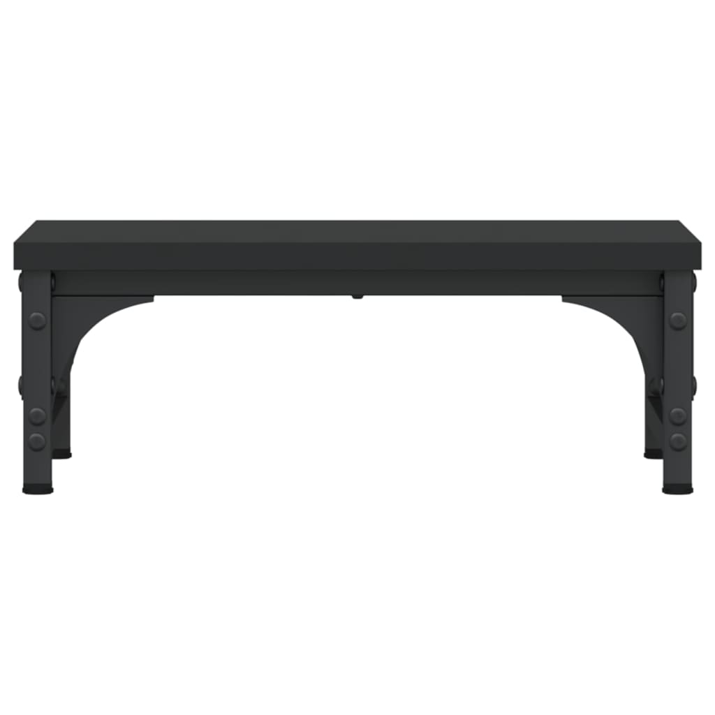 Monitor Stand Black 37x23x14 cm Engineered Wood