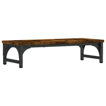Monitor Stand Smoked Oak 55x23x14 cm Engineered Wood