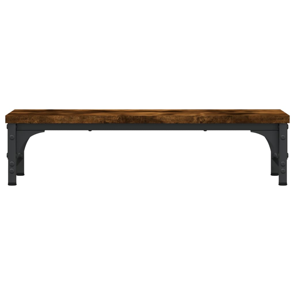 Monitor Stand Smoked Oak 55x23x14 cm Engineered Wood