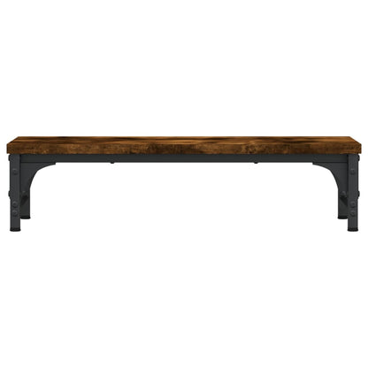 Monitor Stand Smoked Oak 55x23x14 cm Engineered Wood
