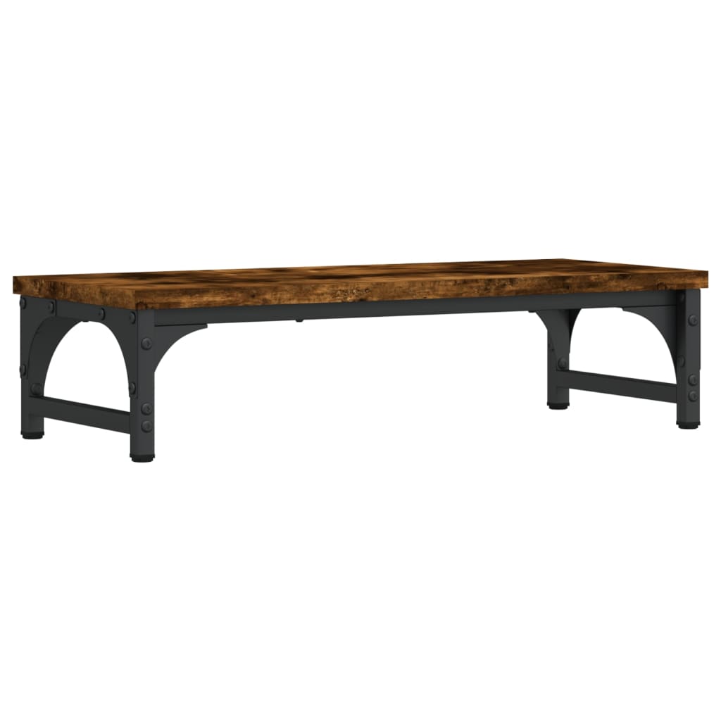 Monitor Stand Smoked Oak 55x23x14 cm Engineered Wood