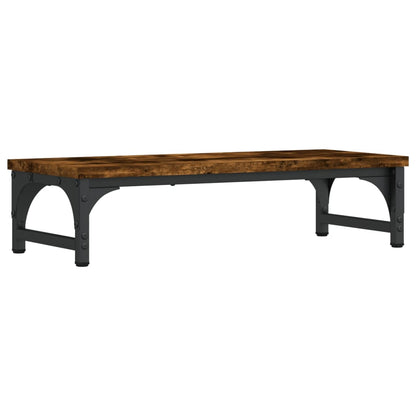 Monitor Stand Smoked Oak 55x23x14 cm Engineered Wood