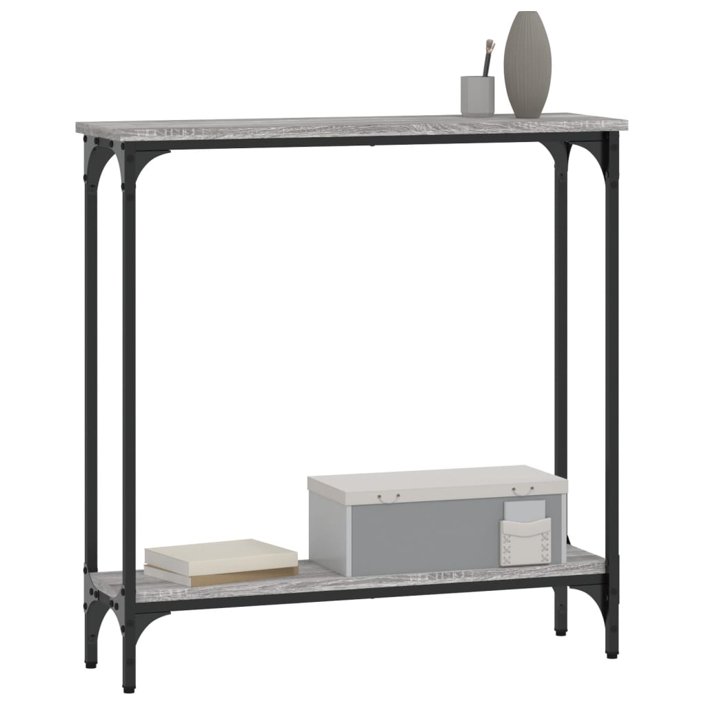 Console Table Grey Sonoma 75x22,5x75 cm Engineered Wood