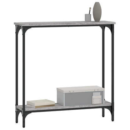 Console Table Grey Sonoma 75x22,5x75 cm Engineered Wood