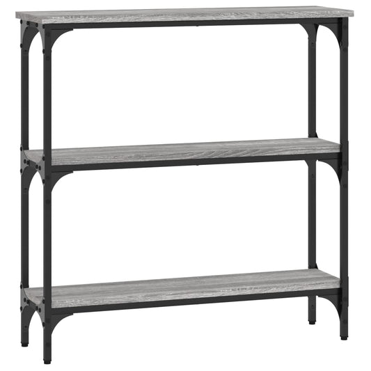 Console Table Grey Sonoma 75x22.5x75 cm Engineered Wood