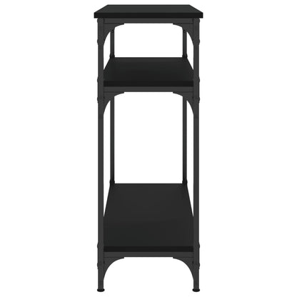 Console Table Black 75x29x75 cm Engineered Wood