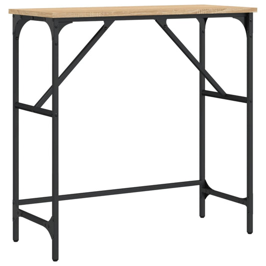 Console Table Sonoma Oak 75x32x75 cm Engineered Wood