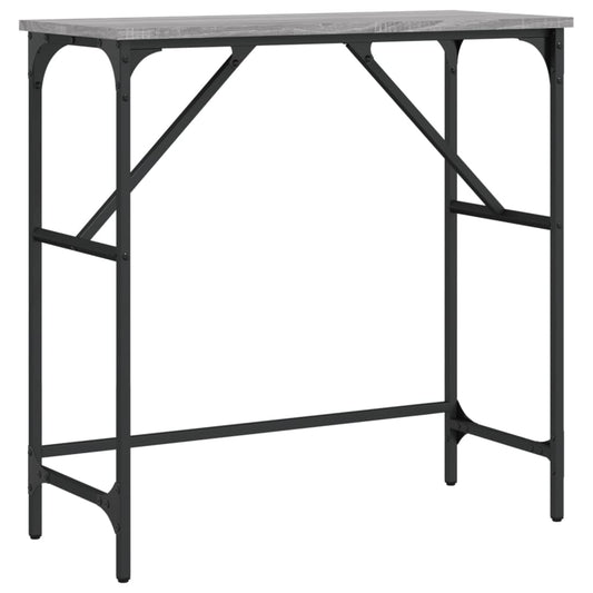 Console Table Grey Sonoma 75x32x75 cm Engineered Wood