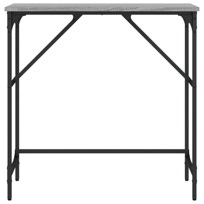 Console Table Grey Sonoma 75x32x75 cm Engineered Wood