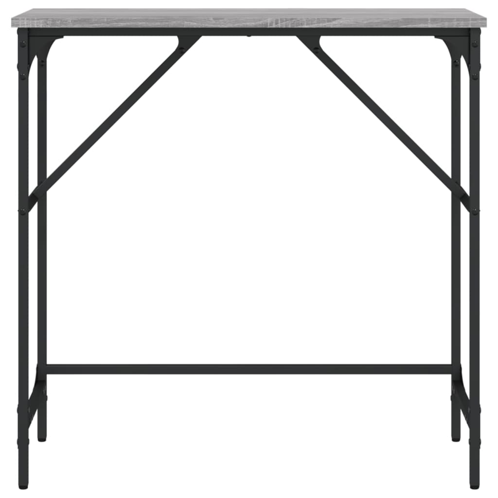 Console Table Grey Sonoma 75x32x75 cm Engineered Wood